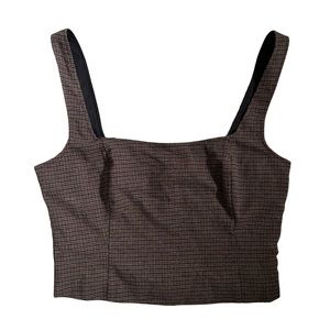 NWT Abercrombie & Fitch Brown Corset Style Top